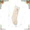 Glitzhome® 22"L White Knitted Christmas Stocking with Pom-Pom Tassel